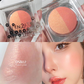 IN2IT DUO SHEER SHIMMER BLUSH - PEACH LOVER